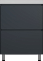 Style Line Тумба под раковину Манхэттен 60 Plus эмаль графит матовая